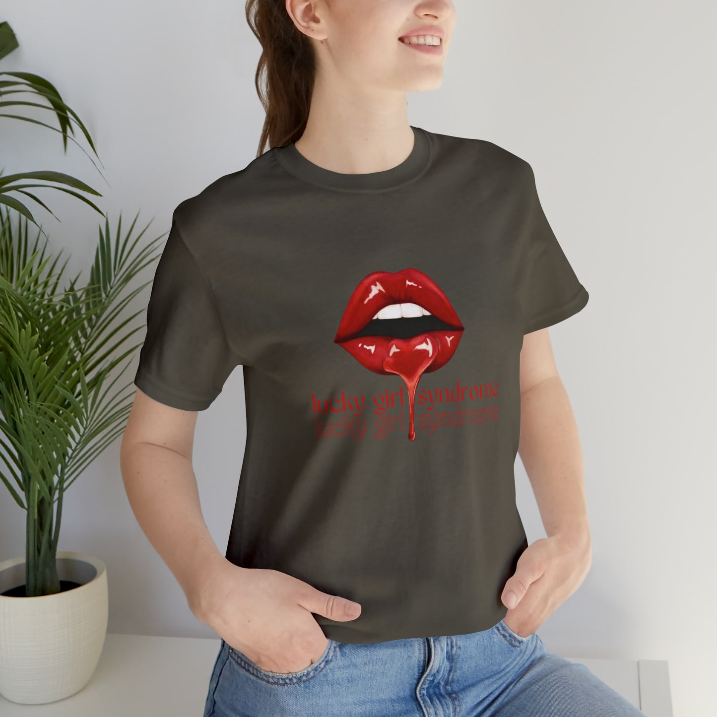 Lucky Girl Syndrome Statement T-Shirt