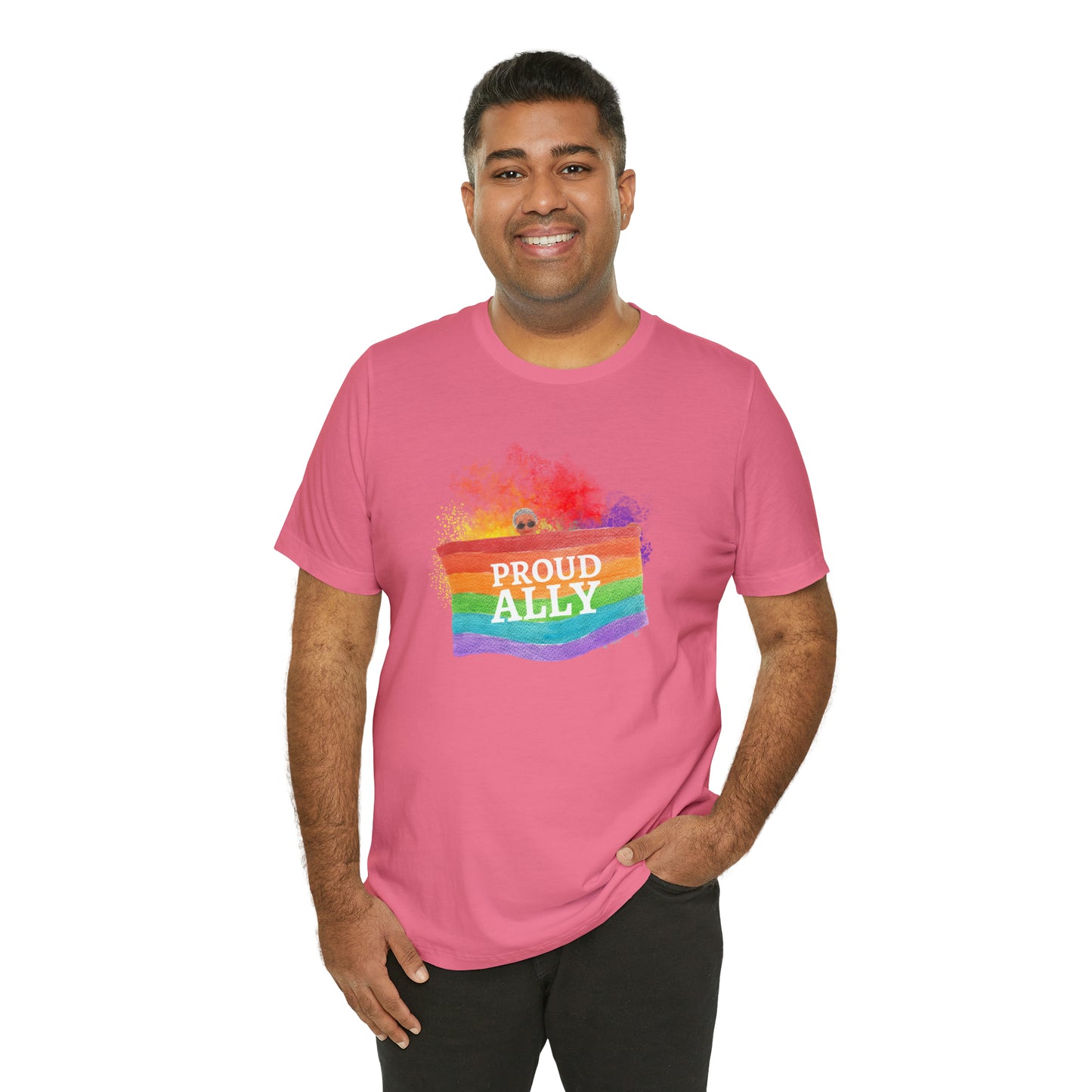 Proud Ally LGBTQ+ Statement T-Shirt