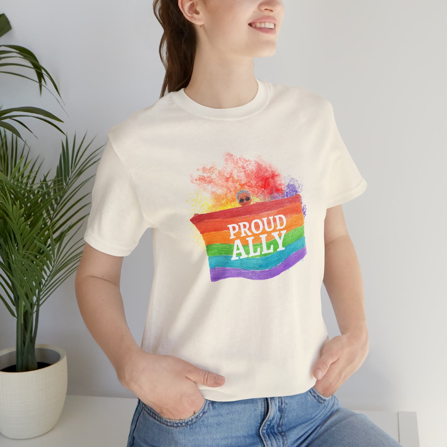 Proud Ally LGBTQ+ Statement T-Shirt