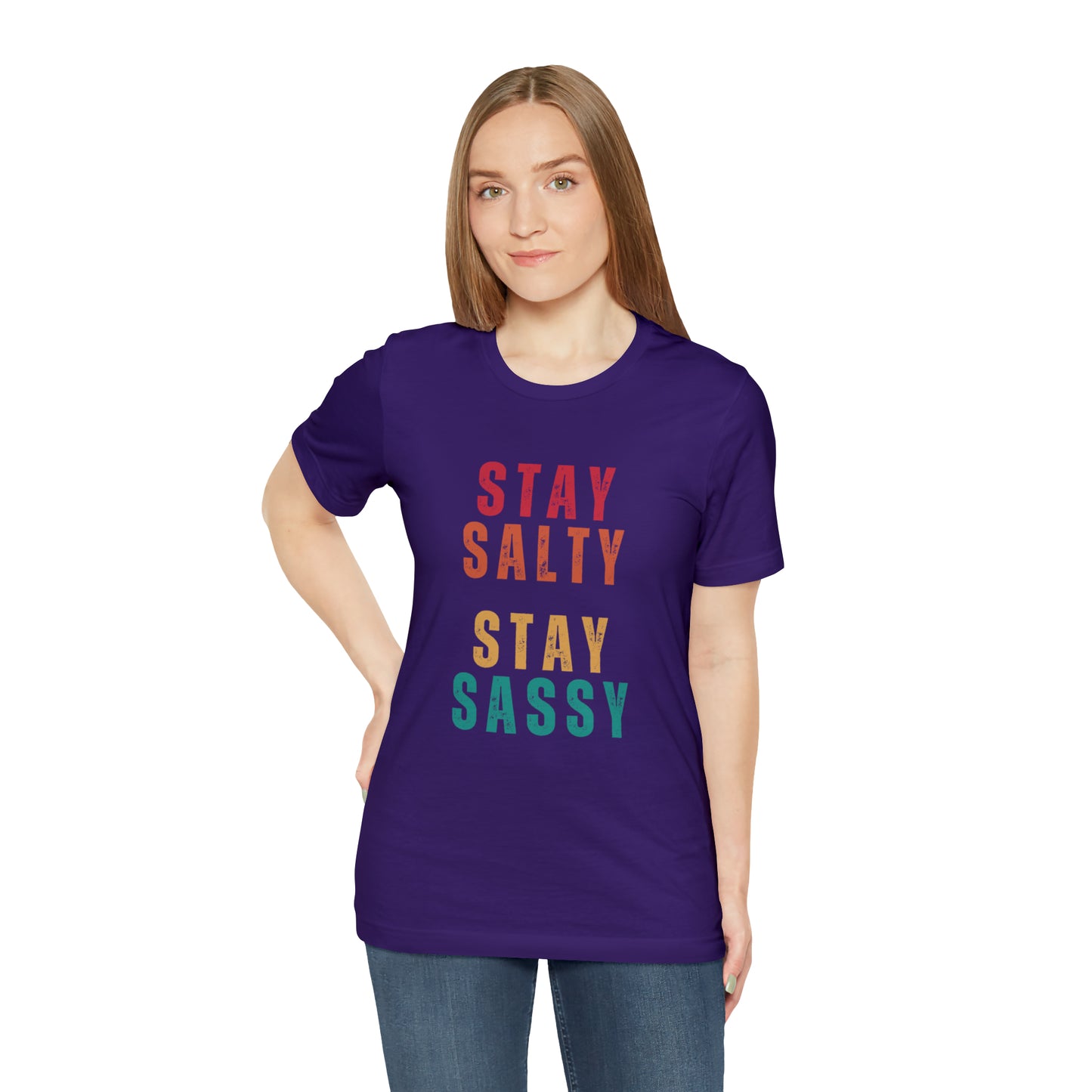 Stay Salty Stay Sassy Statement T-Shirt