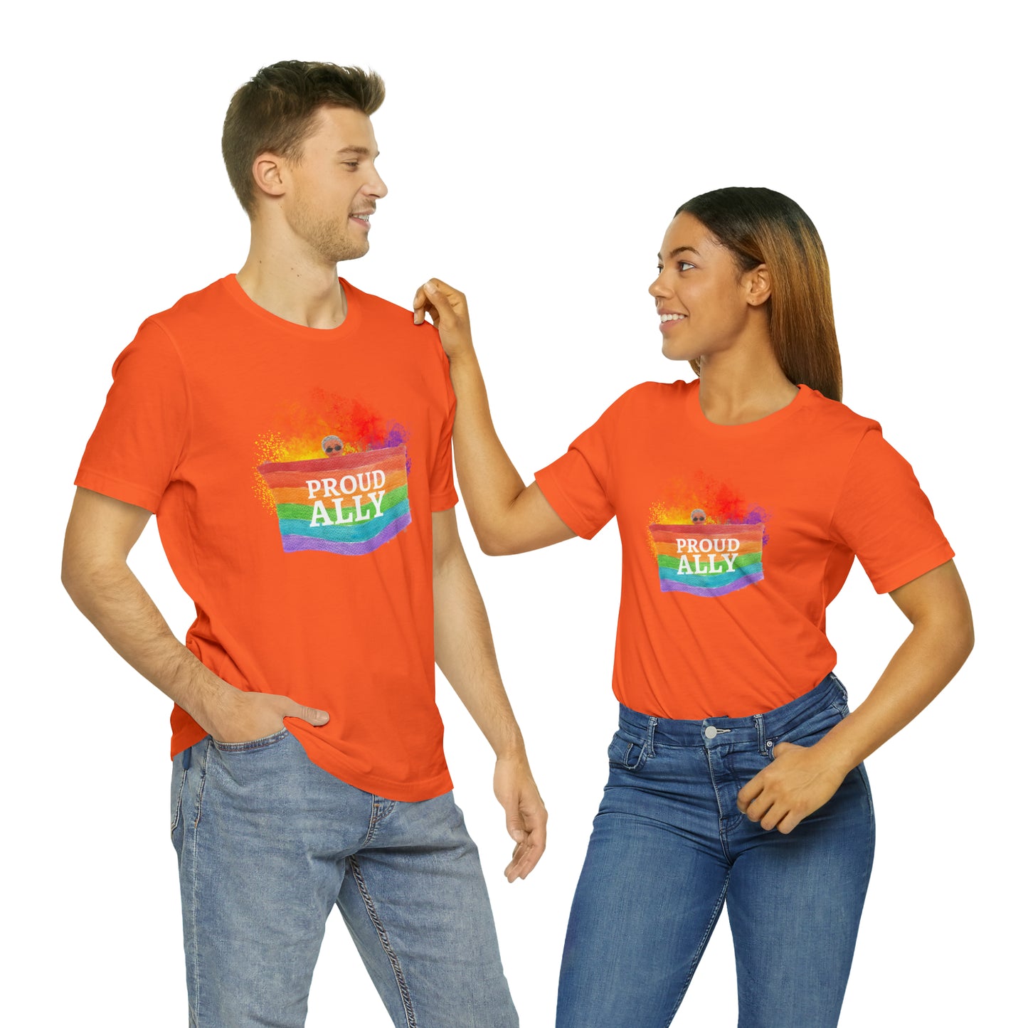 Proud Ally LGBTQ+ Statement T-Shirt