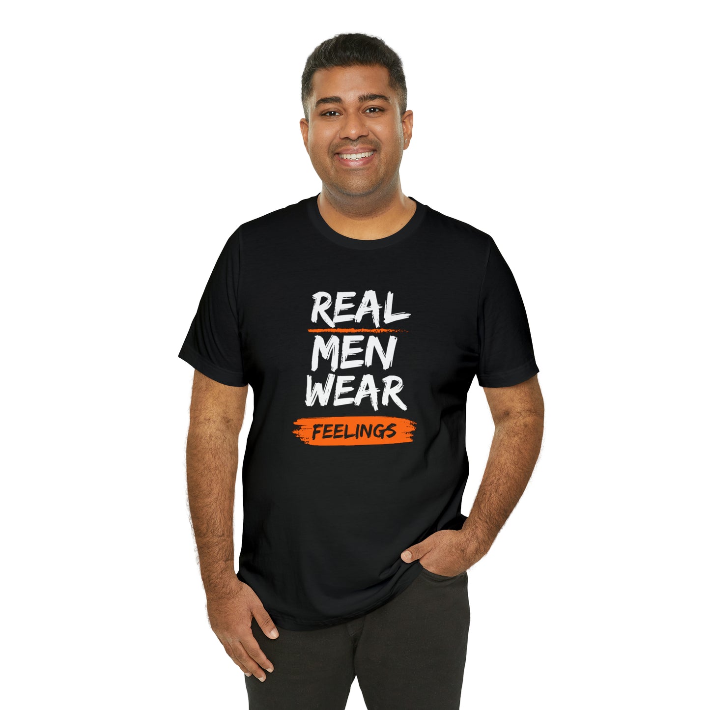 Real Men Wear Feelings Statement T-Shirt