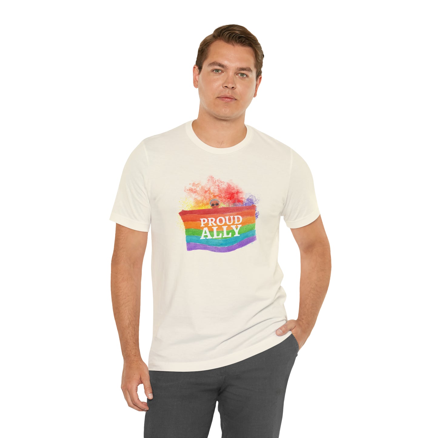 Proud Ally LGBTQ+ Statement T-Shirt