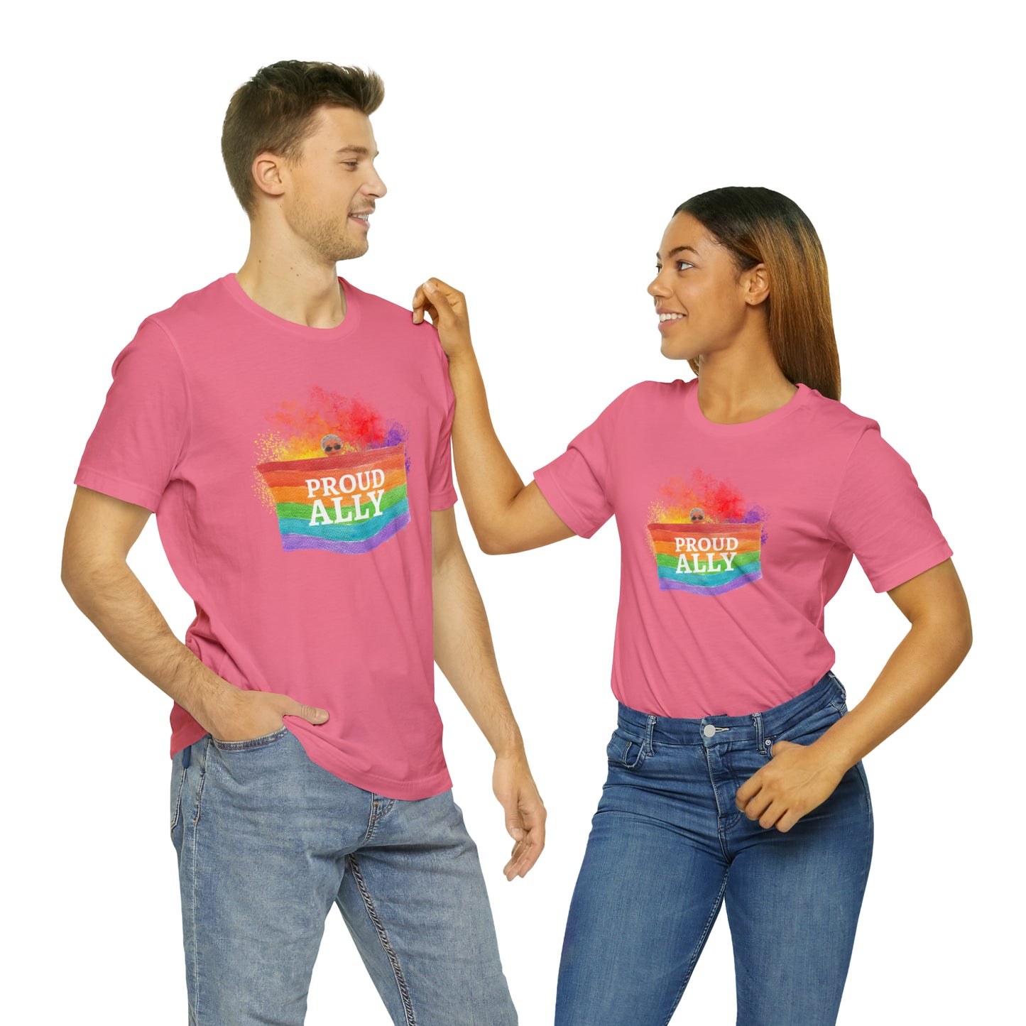 Proud Ally LGBTQ+ Statement T-Shirt