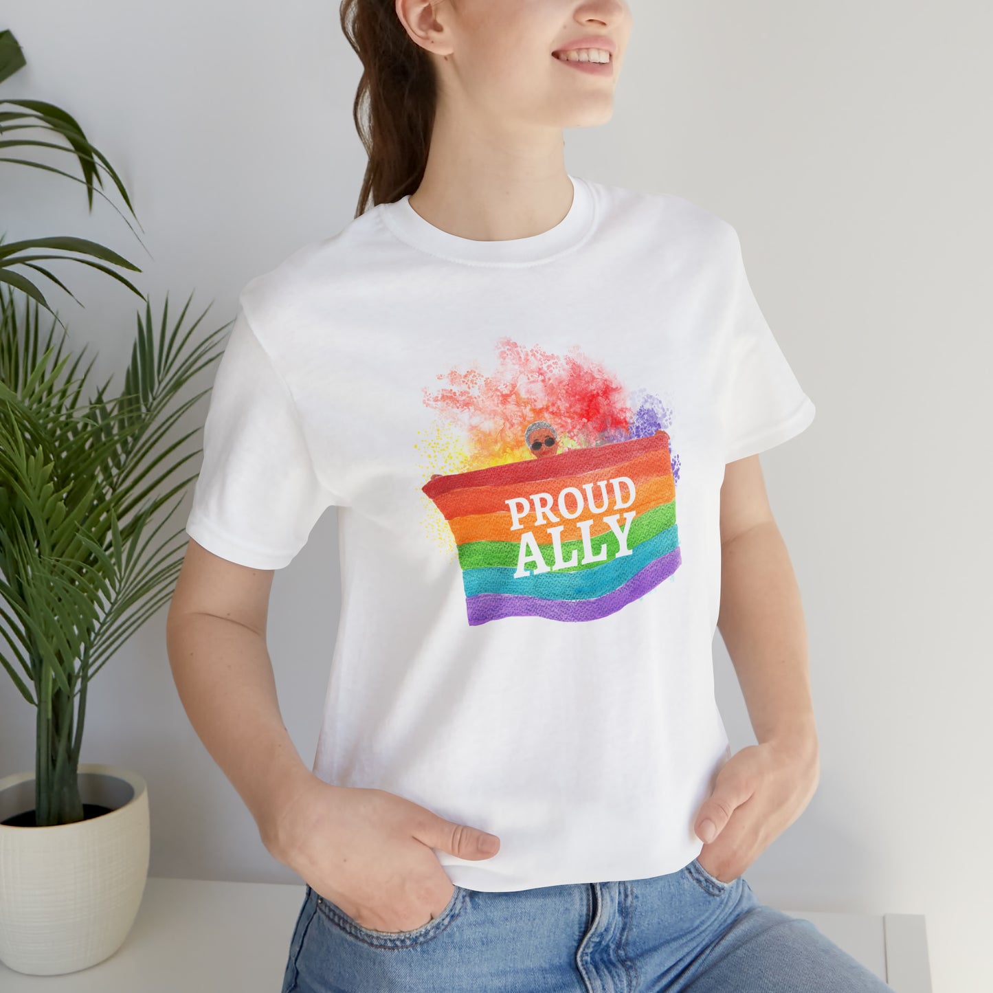 Proud Ally LGBTQ+ Statement T-Shirt