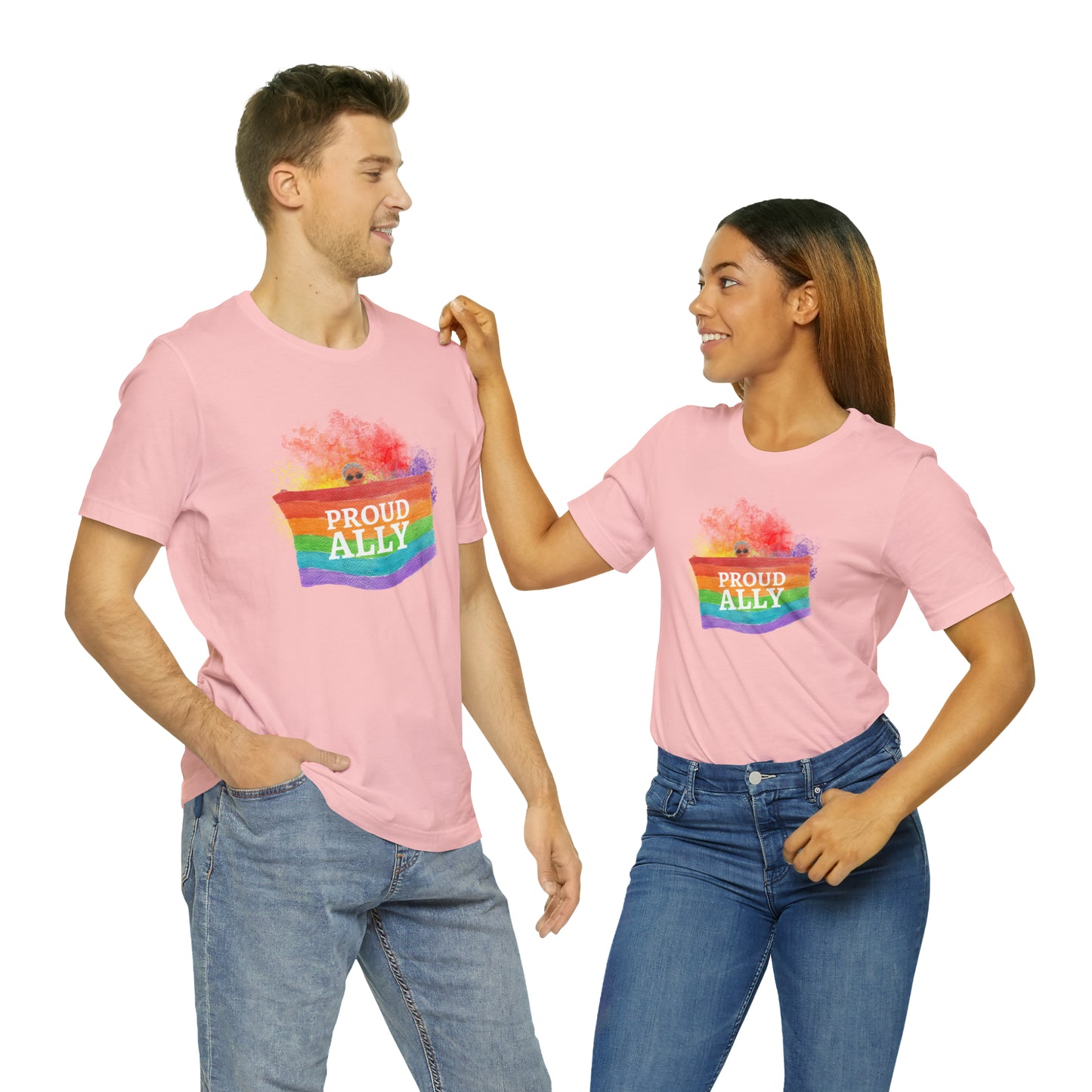 Proud Ally LGBTQ+ Statement T-Shirt