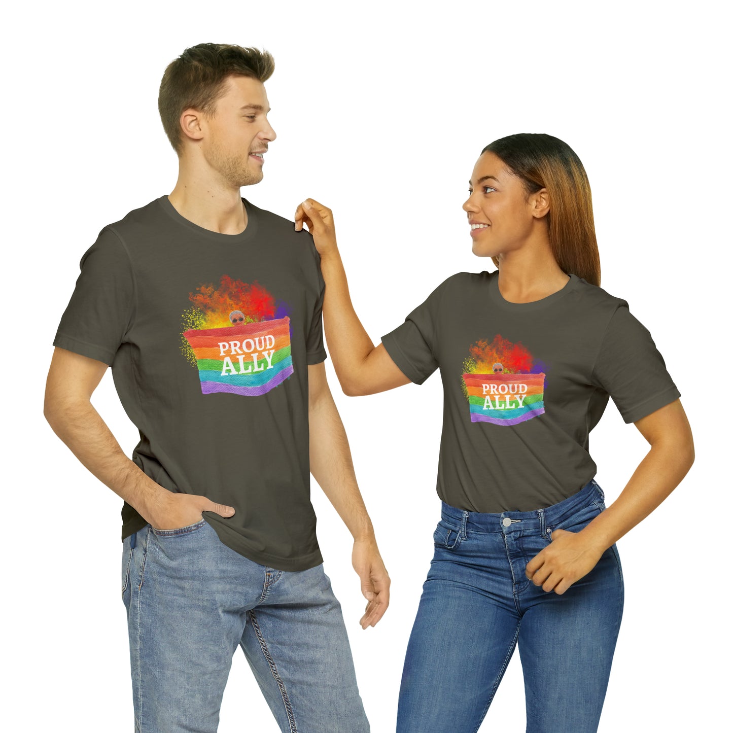 Proud Ally LGBTQ+ Statement T-Shirt