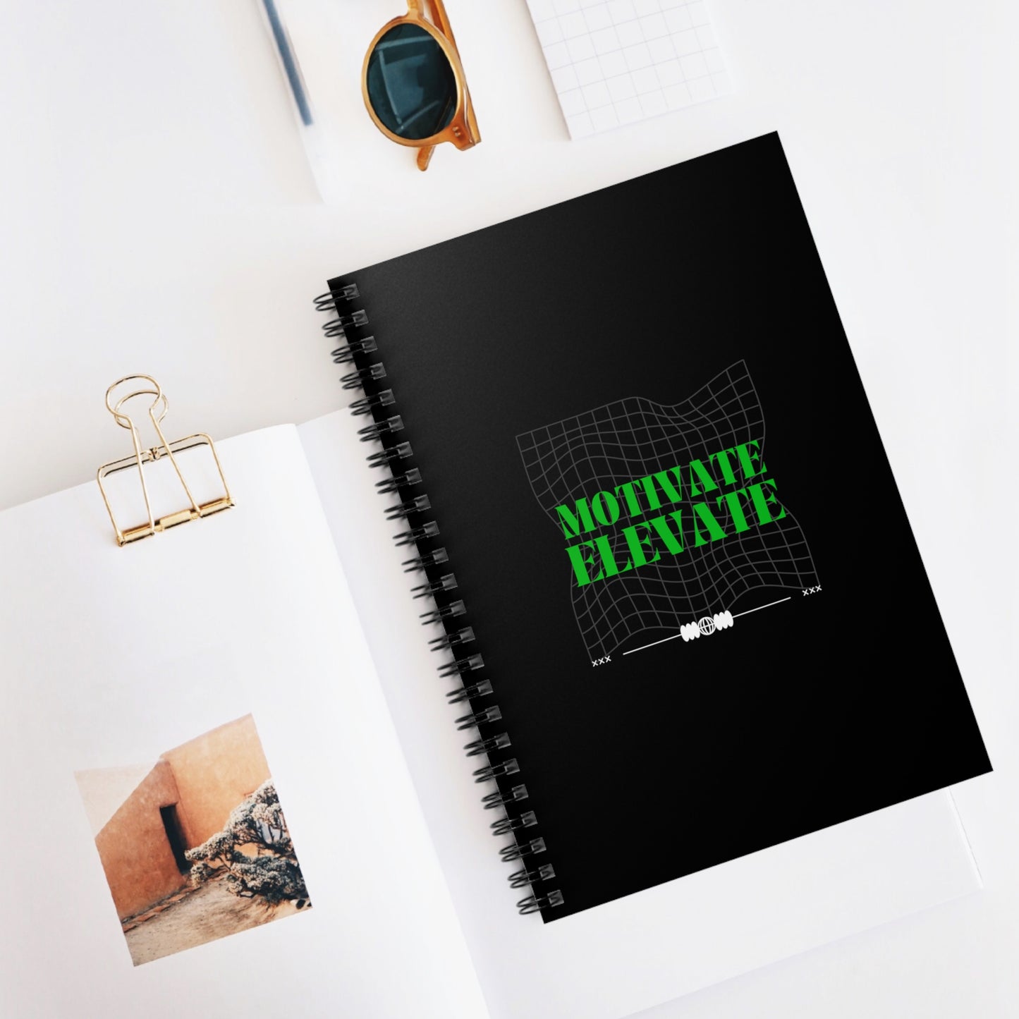 Motivate, Elevate Spiral Notebook