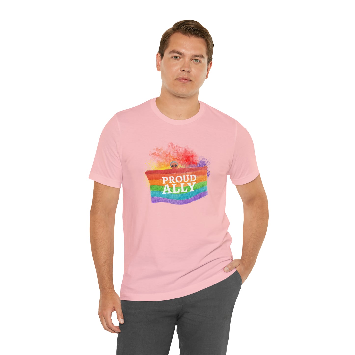 Proud Ally LGBTQ+ Statement T-Shirt