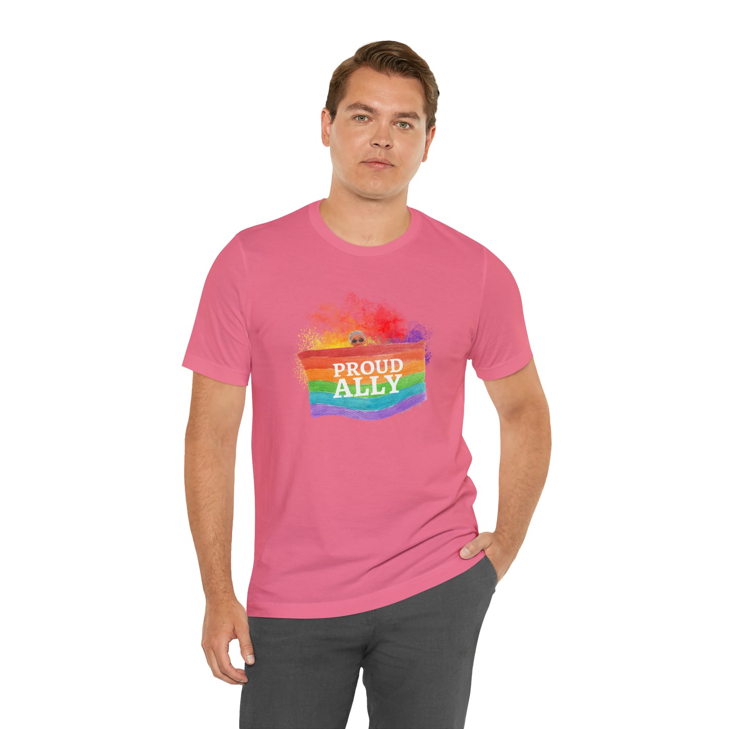 Proud Ally LGBTQ+ Statement T-Shirt