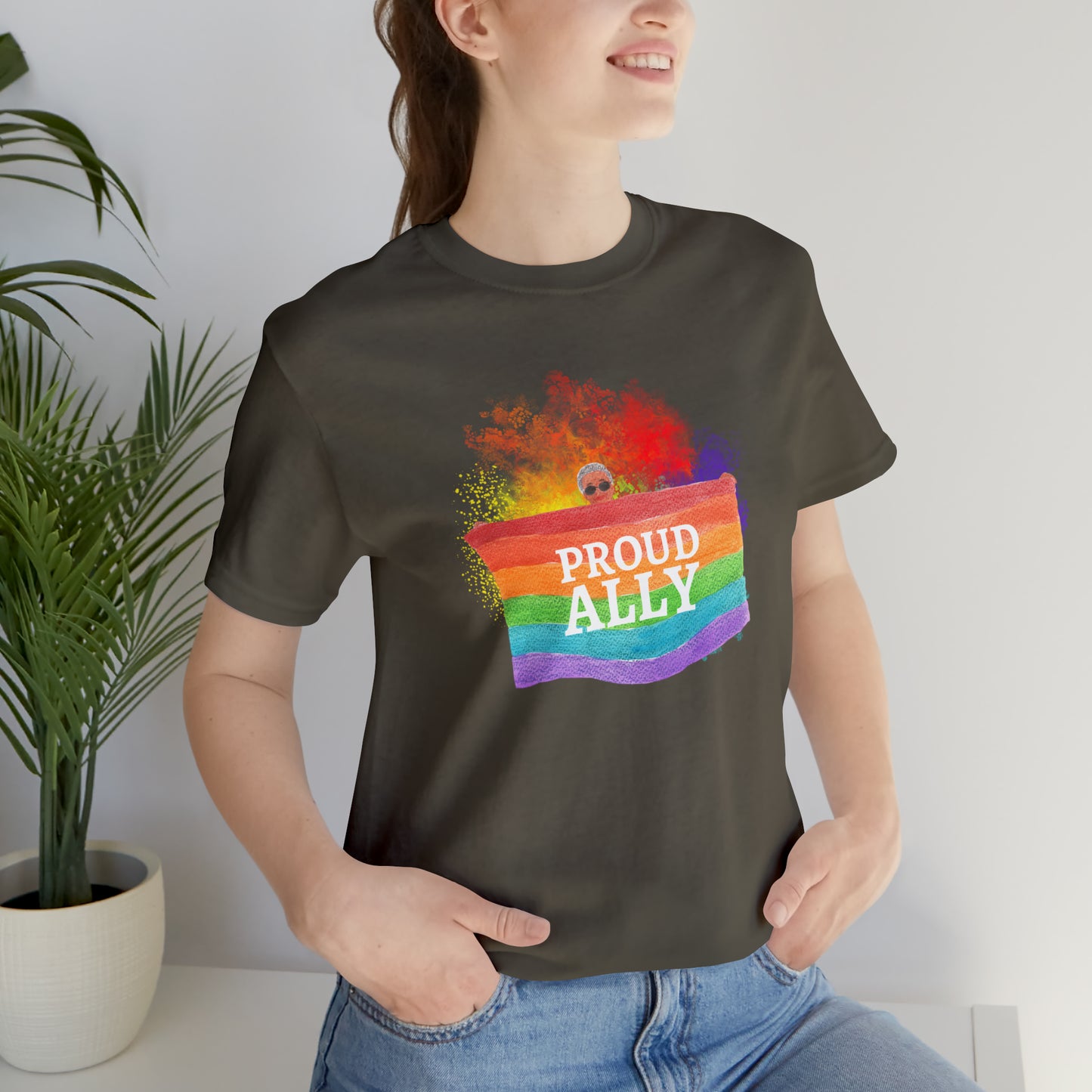 Proud Ally LGBTQ+ Statement T-Shirt