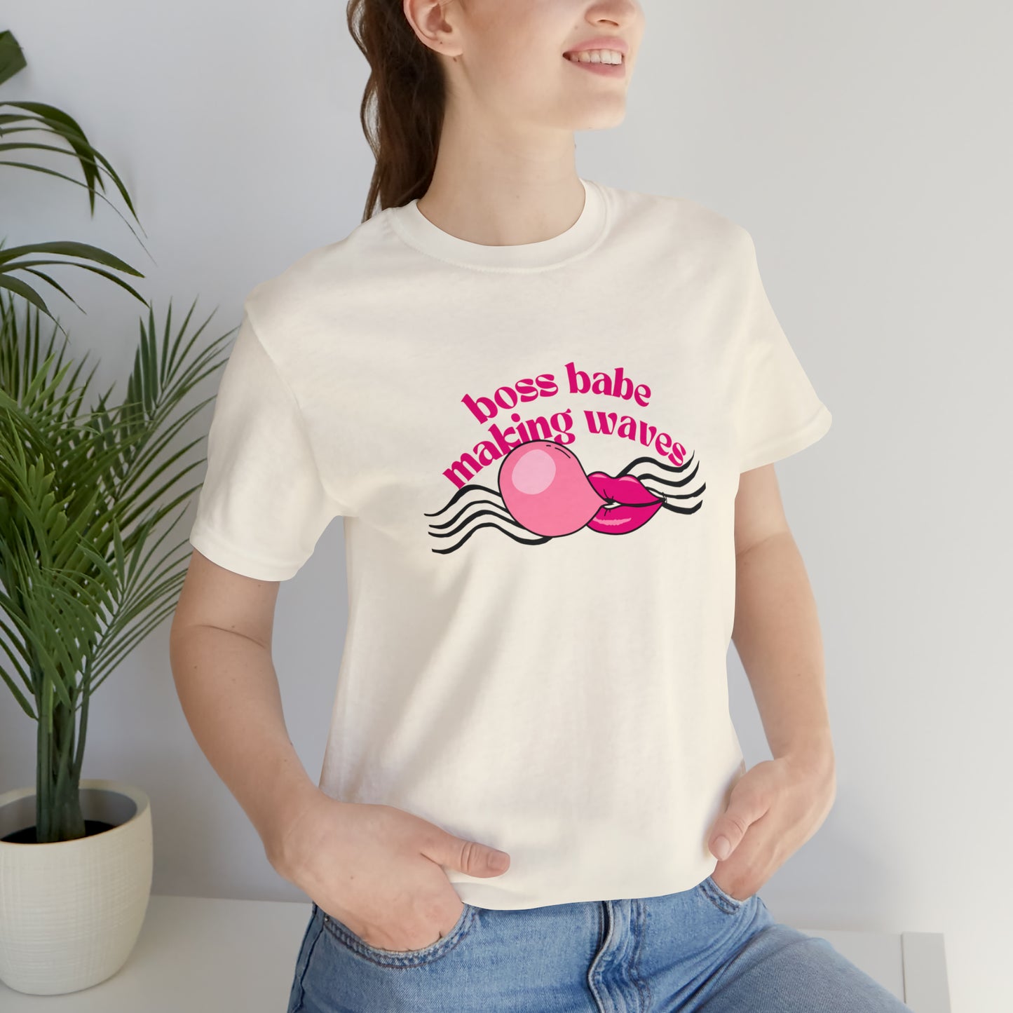 Boss Babe Making Waves Statement  T Shirt