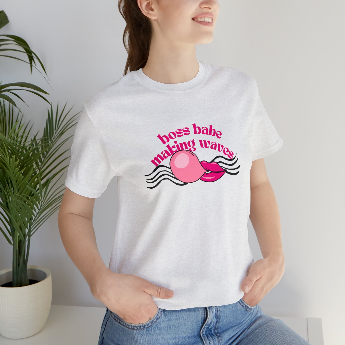 Boss Babe Making Waves Statement  T Shirt