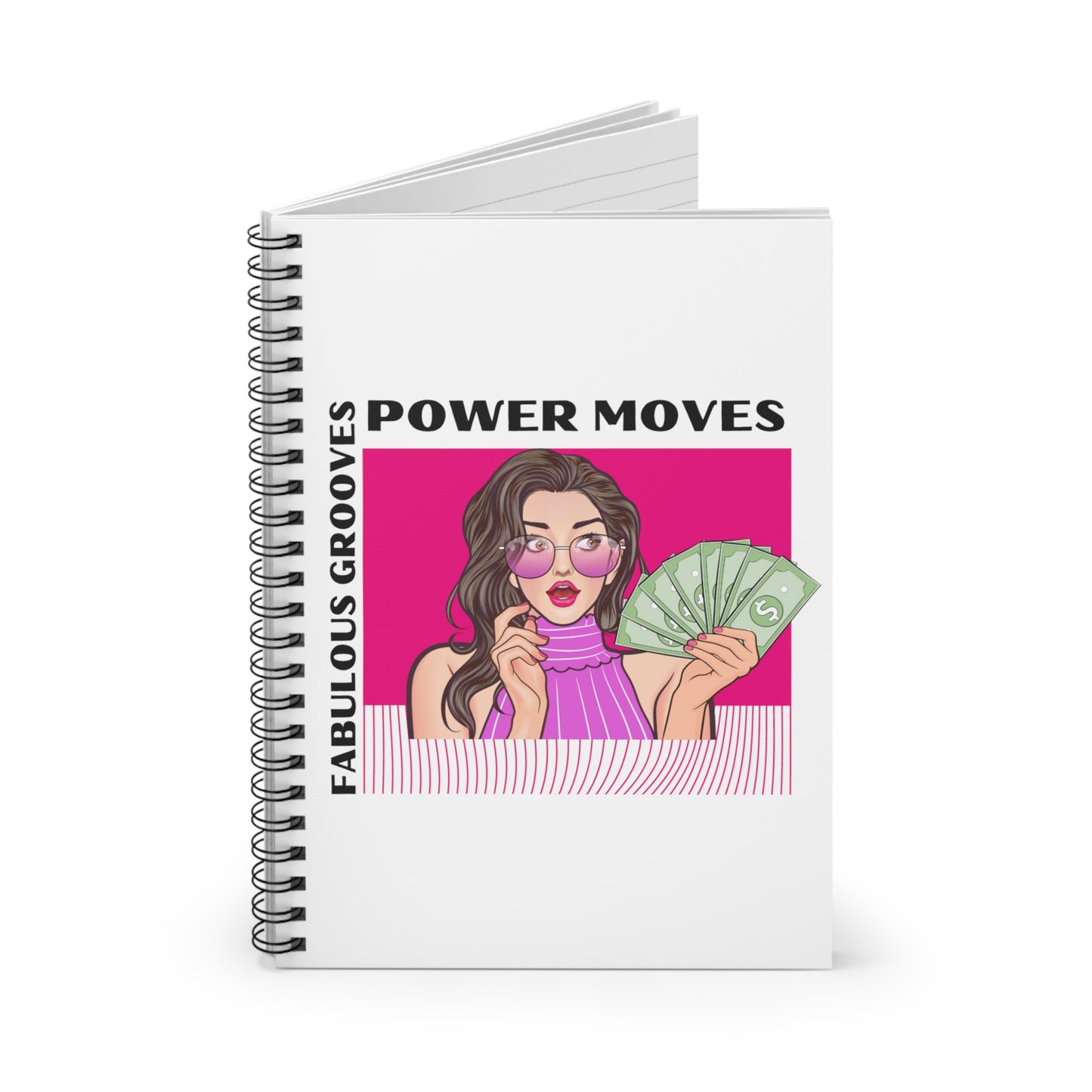 Power Moves, Fabulous Grooves Spiral Notebook