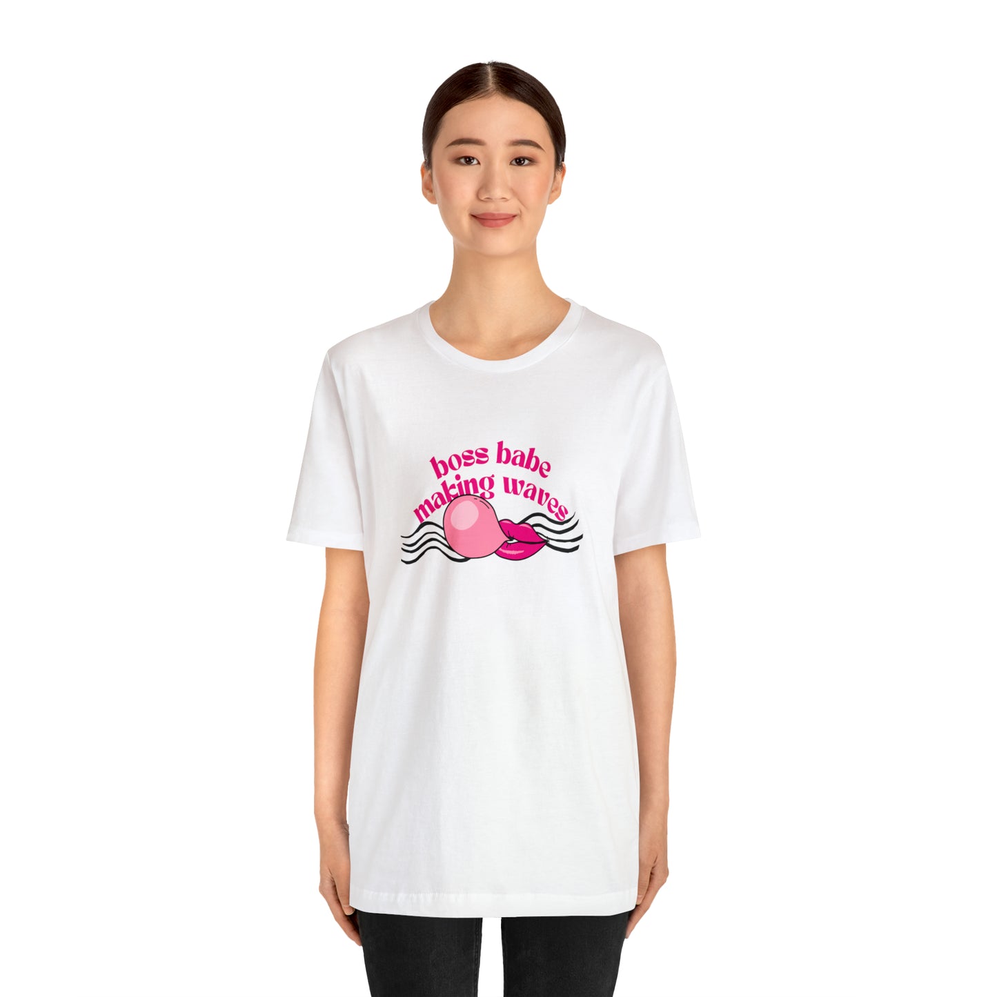 Boss Babe Making Waves Statement  T Shirt