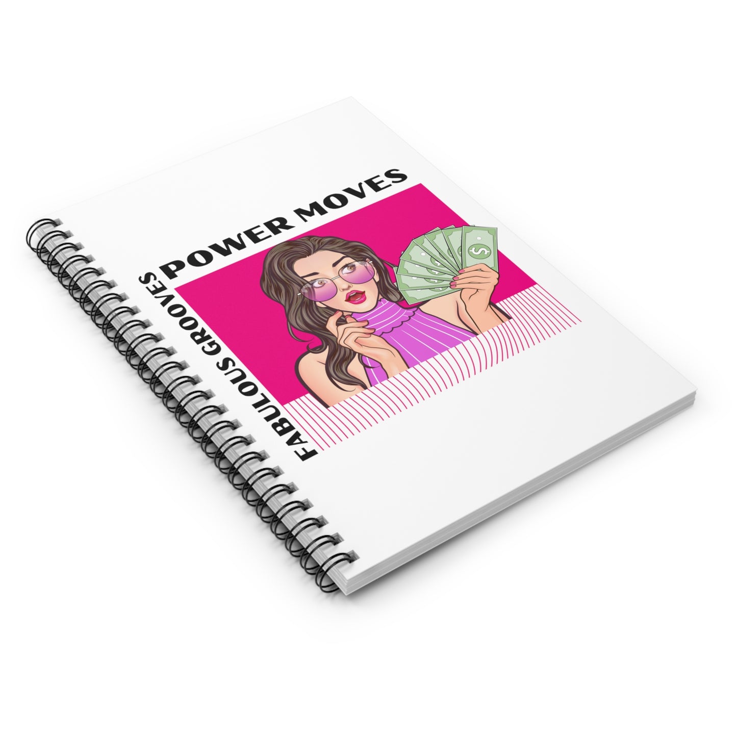 Power Moves, Fabulous Grooves Spiral Notebook