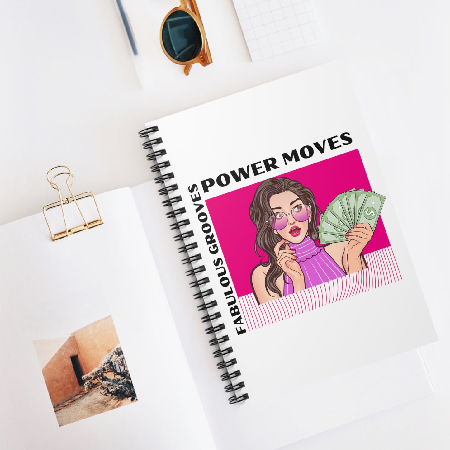 Power Moves, Fabulous Grooves Spiral Notebook